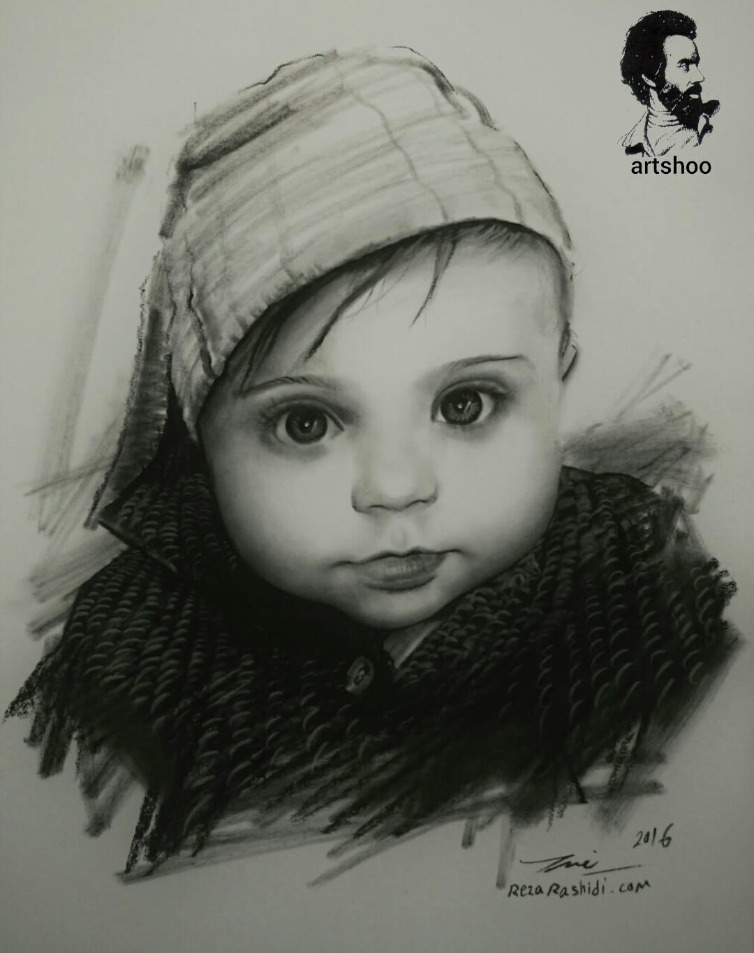 آموزش نقاشی سیاه قلم